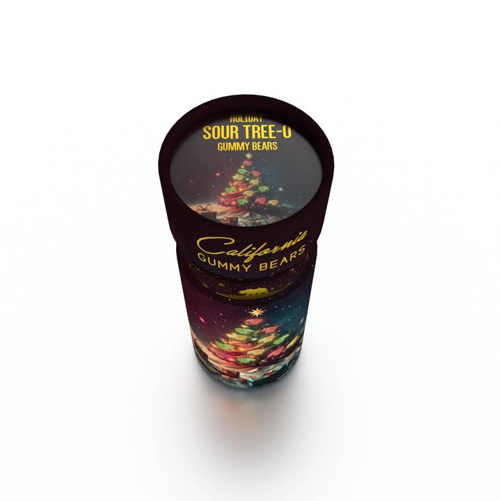 California Gummy Bears - Wholesale Gummy - HOLIDAY SOUR TREE-O - ORGANIC, VEGAN - CHRISTMAS GIFTS CANDY