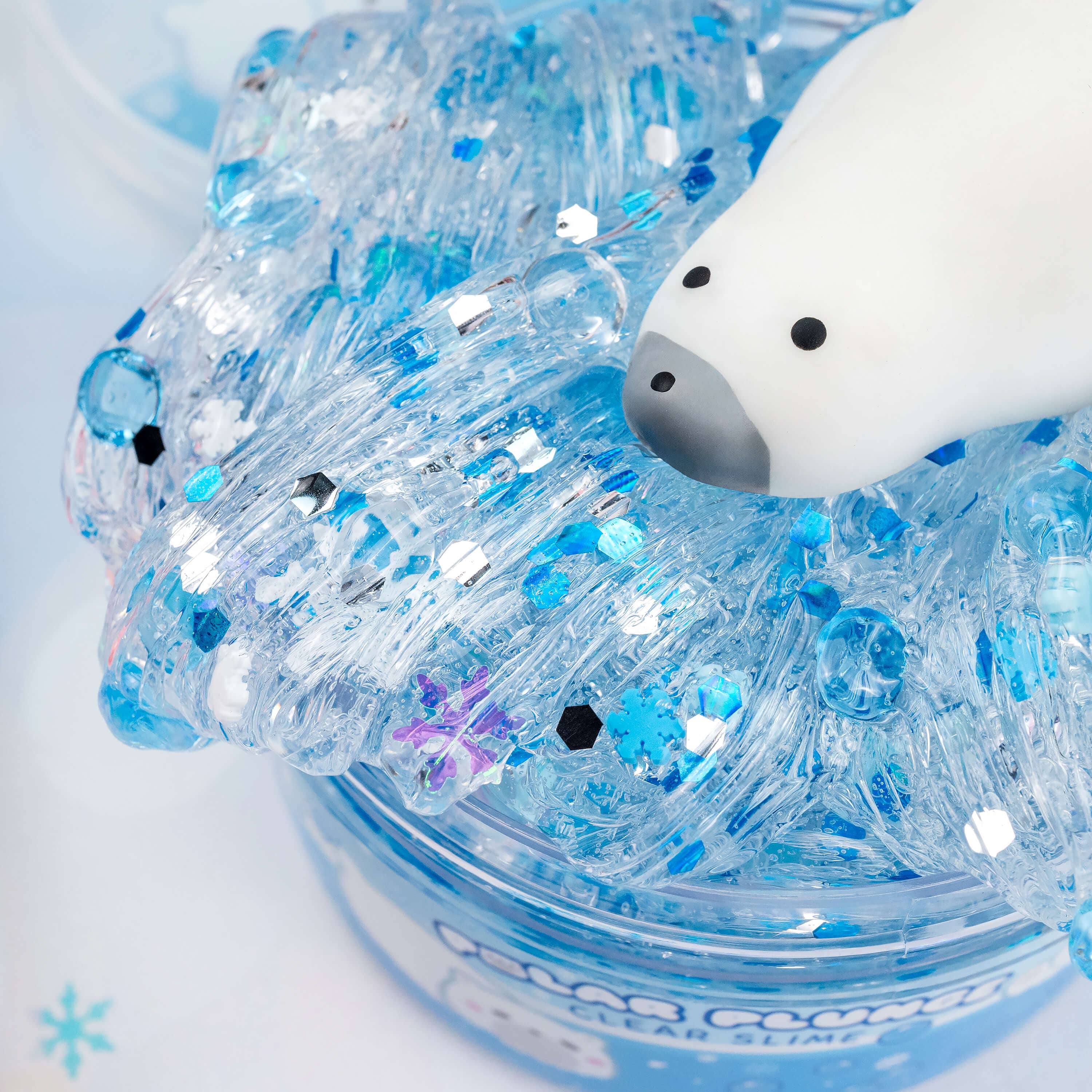 Kawaii Slime Company – wholesale Slajm - Barn – Polar Bear Plunge Clear Signature Dome™ Slime (4 st/förpackning)7