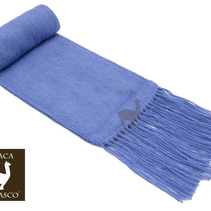 AndeanArt - Wholesale Scarf - Women's - Narrow Alpaca Scarf with Alpaca Figure Label / Tag - Alpaca20