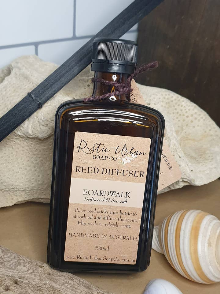 Boardwalk Reed Diffuser for wholesale by Rustic Urban Soap Co