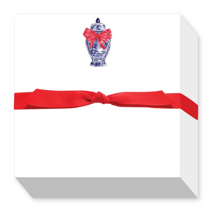 GINGER JAR HOLIDAY CHUBBIE NOTEPAD for wholesale by Donovan Designs