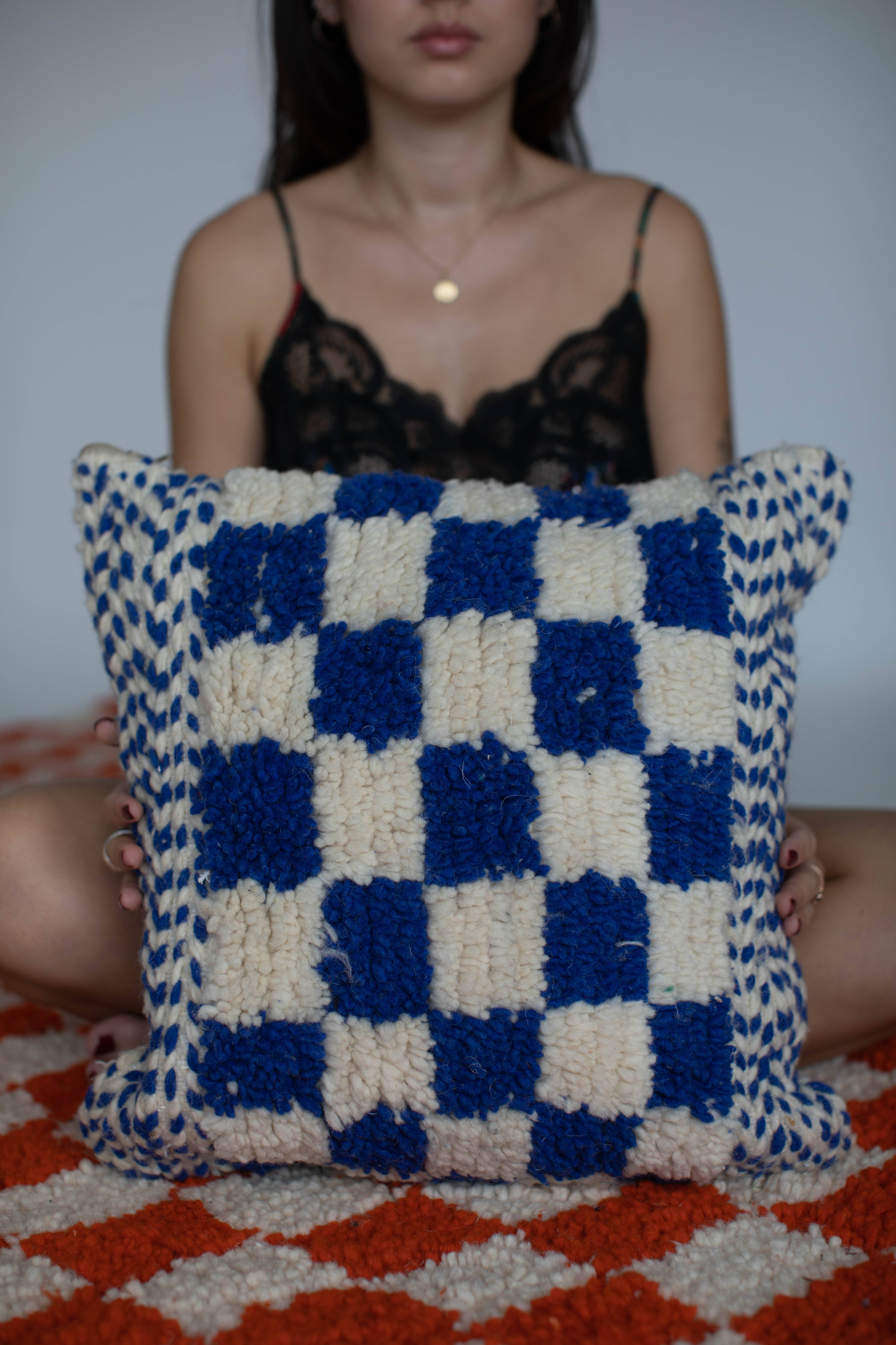 Voyage - Wholesale Throw pillow cover - Checkered Moroccan Pillow Covers5