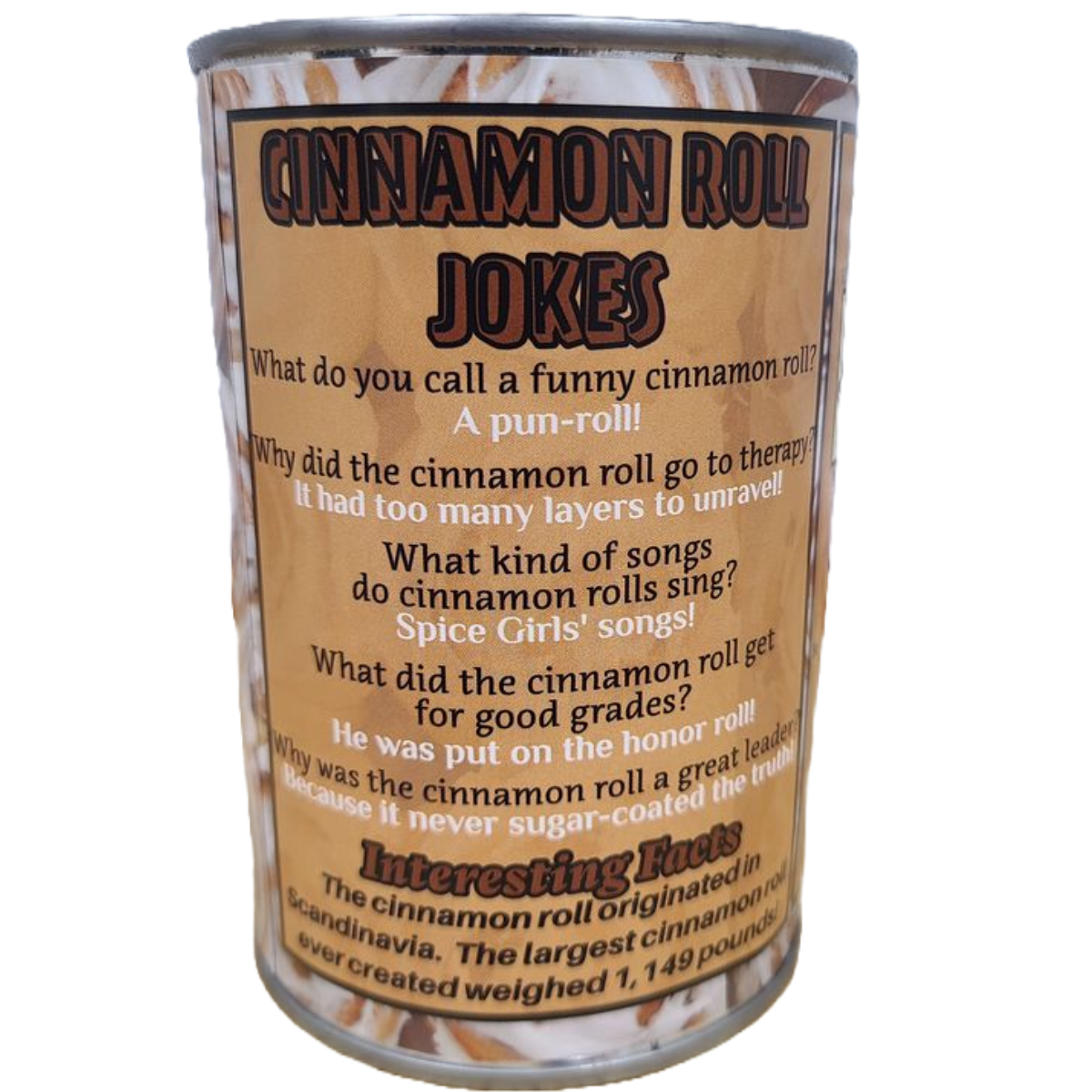 Canned Gifts - Wholesale Stuffed/Plush Toy - Kids & Baby - Canned Cinnamon Roll | Baking Plush in a Can w/Funny Jokes2