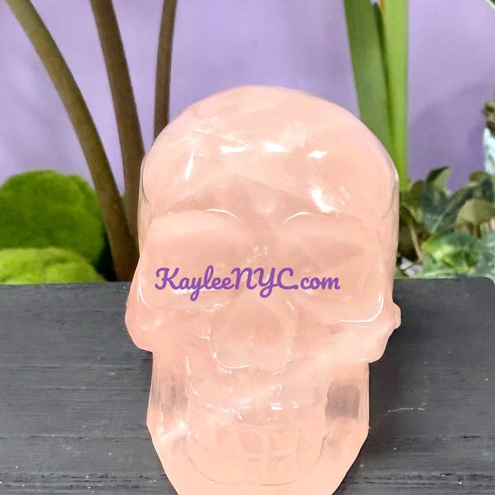 KayleeNYC - Wholesale Crystal Grid - Natural Rose Quartz Skull Crystal Healing5