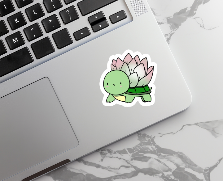 Rebel and Siren Stickers - Wholesale Sticker - Succulent Turtle | Plants | Animal | Waterproof Sticker | 3"8