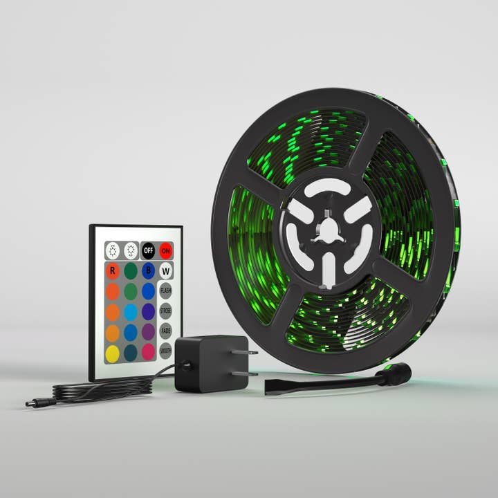 LAX Gadgets - Vente Guirlandes lumineuses - Bandes LED de 100 pieds avec télécommande - Emballage de vente au détail1