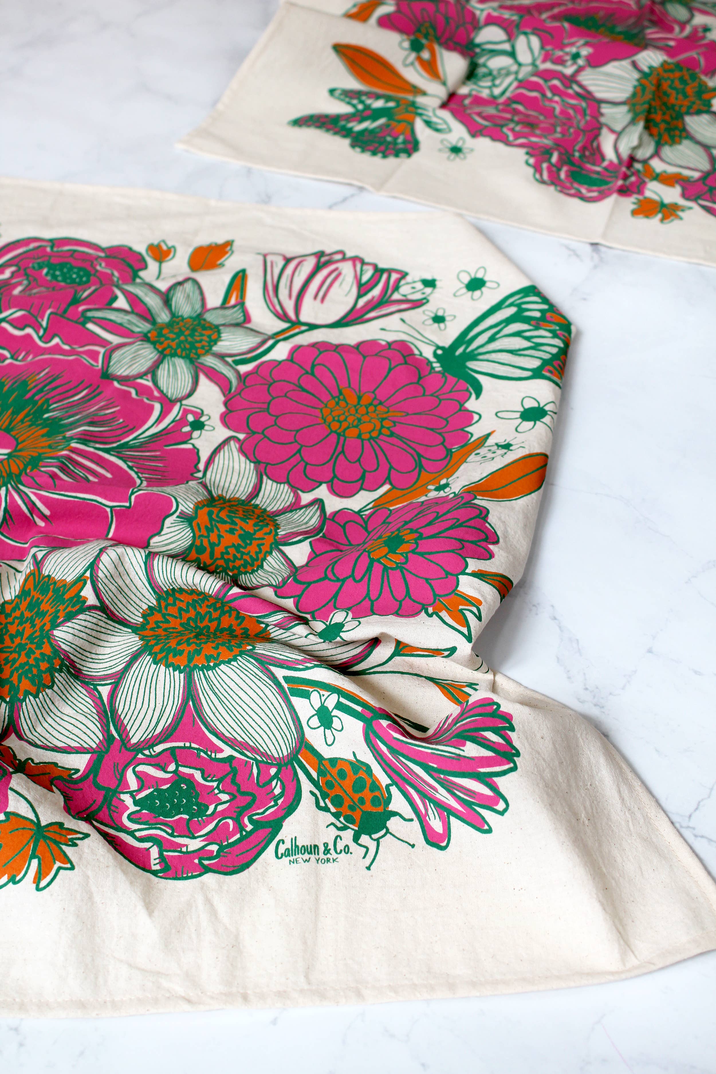 Calhoun & Co. – Toalha de chá por atacado – Toalha de chá Dream Garden2