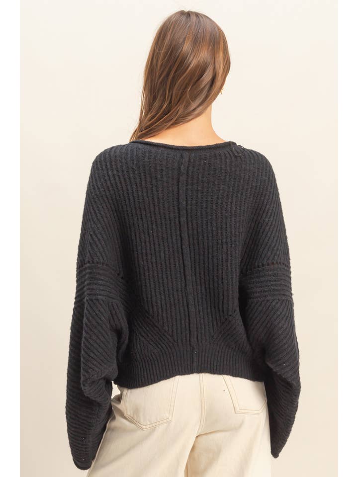 HYFVE - Wholesale Knit Sweater - Women's - Ribbed Drop Sleeve Sweater24