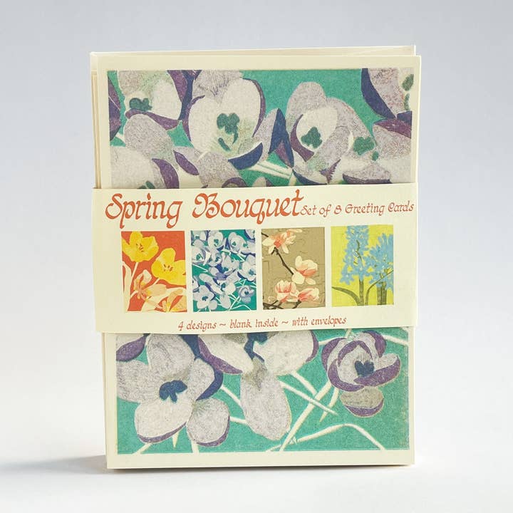 Greeting Card 8 Pack - Spring Bouquet for wholesale by Camille Shu
