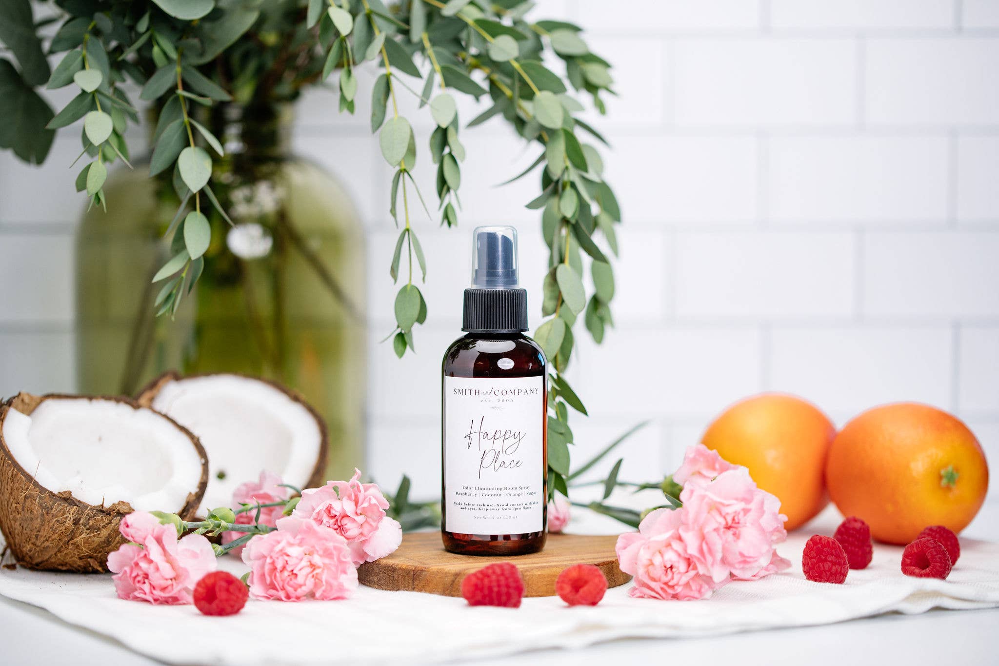 Smith and Company Candles - Wholesale Room & Linen Spray - Happy Place | NEW Odor Eliminating Room Spray1