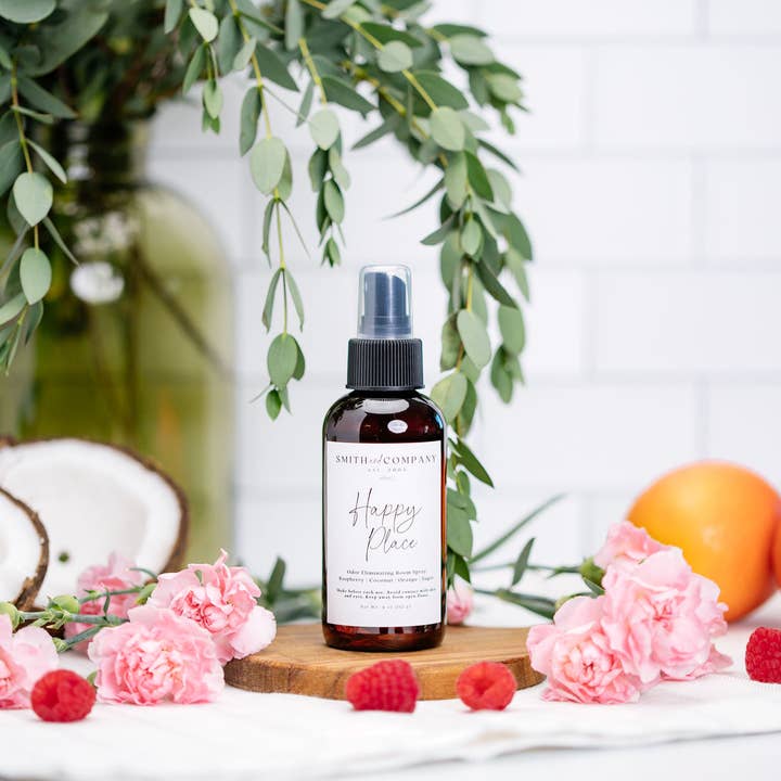 Smith and Company Candles - Vente Vaporisateurs d'ambiance et de linge - Happy Place | NOUVEAU spray d'ambiance anti-odeurs1