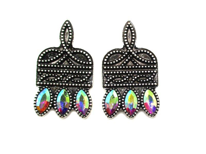 Snowing West – Großhandel Ohrhänger – Western-Boot-Stich-Post-Ohrring1