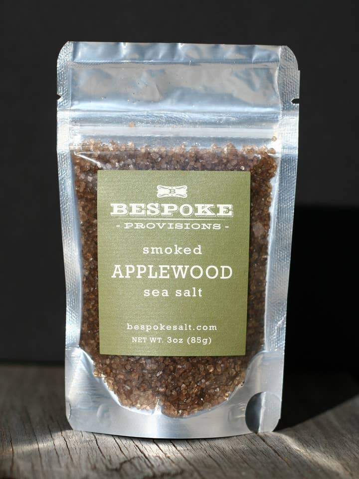Smoked Applewood Sea Salt for wholesale by Bespoke Provisions