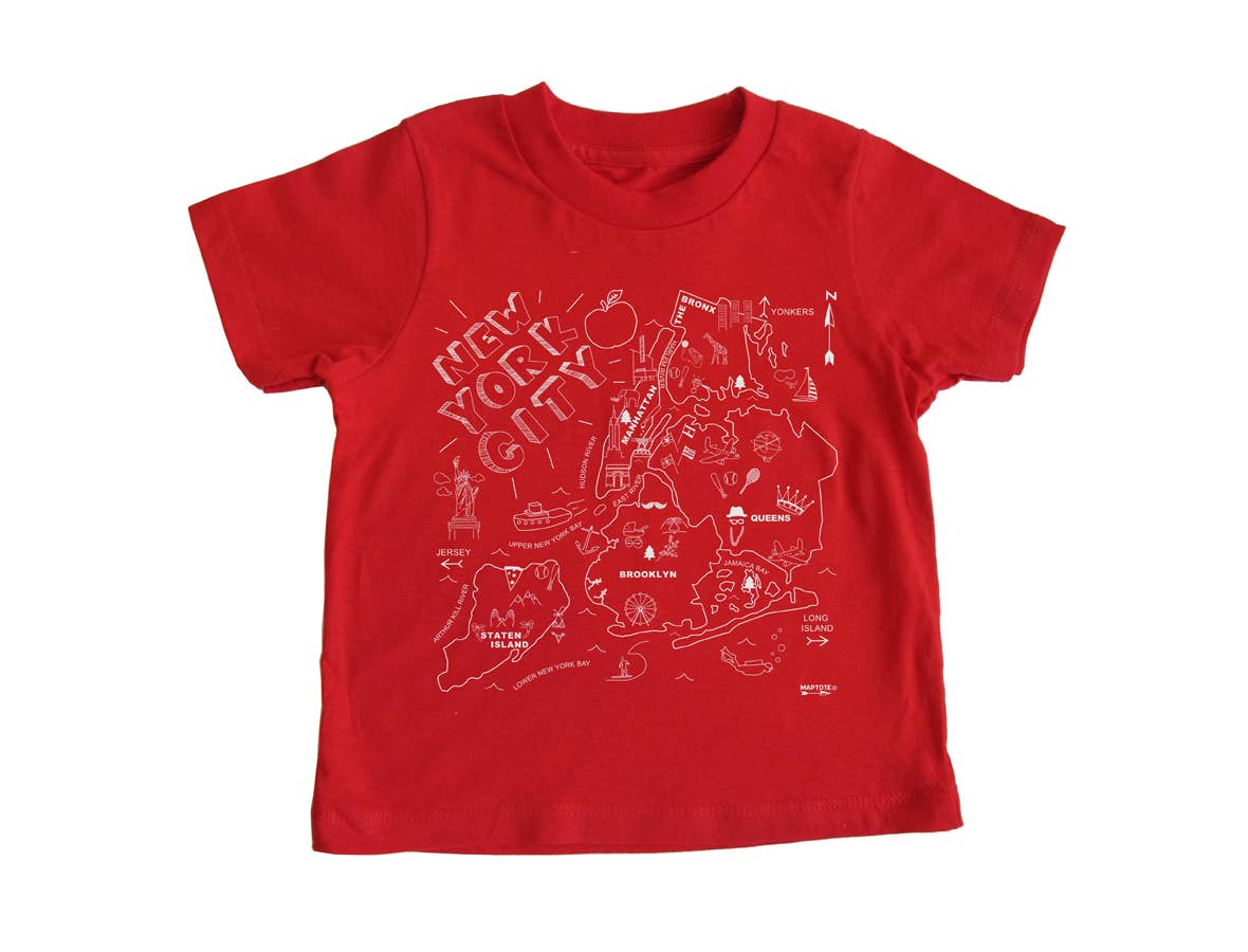 Maptote - Wholesale Screen Printed T-Shirt - Kids - New York City Toddler Tee1