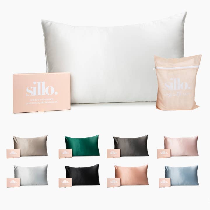 Sillo Silk Pillowcases King 2 Pack + Wash Bag for wholesale by Sillo.