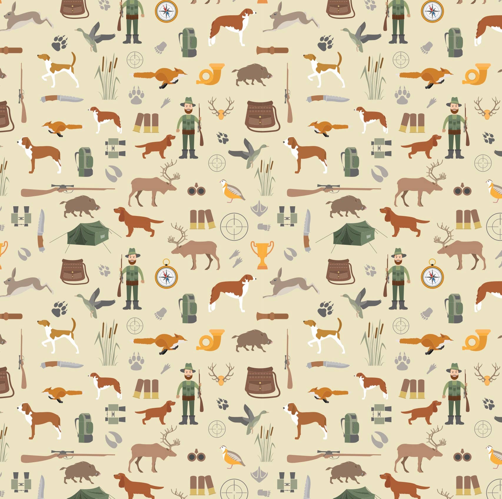 Stesha Party - Wholesale Flat Wrap - Hunting Wrapping Paper2