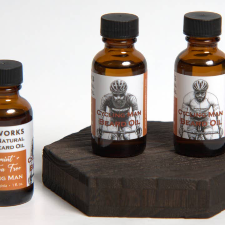 IRONWORKS Soap Company - Wholesale Beard Conditioner - Beard Oil Cycling Man