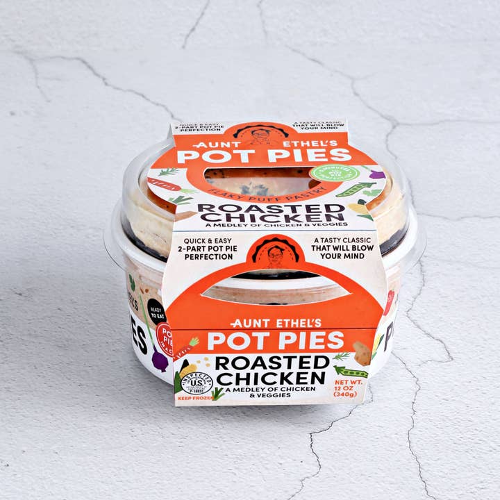 Aunt Ethel's Pot Pies - Wholesale Shelf Stable Prepared Meal - Roasted Chicken Pot Pie