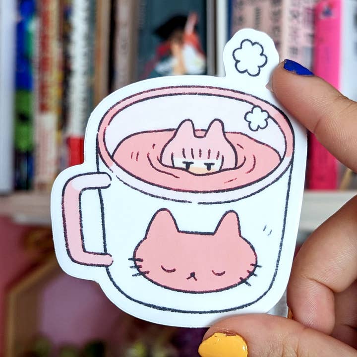 beanpolice - Wholesale Sticker - Cat Mug Sticker0