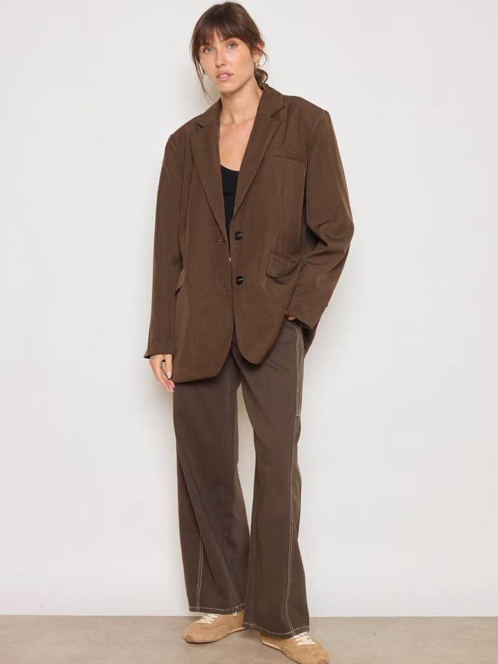 MYSTERY JANE - Wholesale Blazer - Women's - Oversized blazer jacket M00116