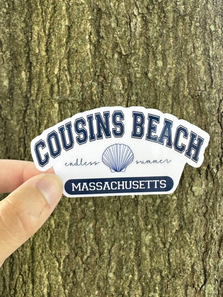 Cousins Beach Massachusetts TSITP Endless Summer Sticker for wholesale by The Shy Sunflower