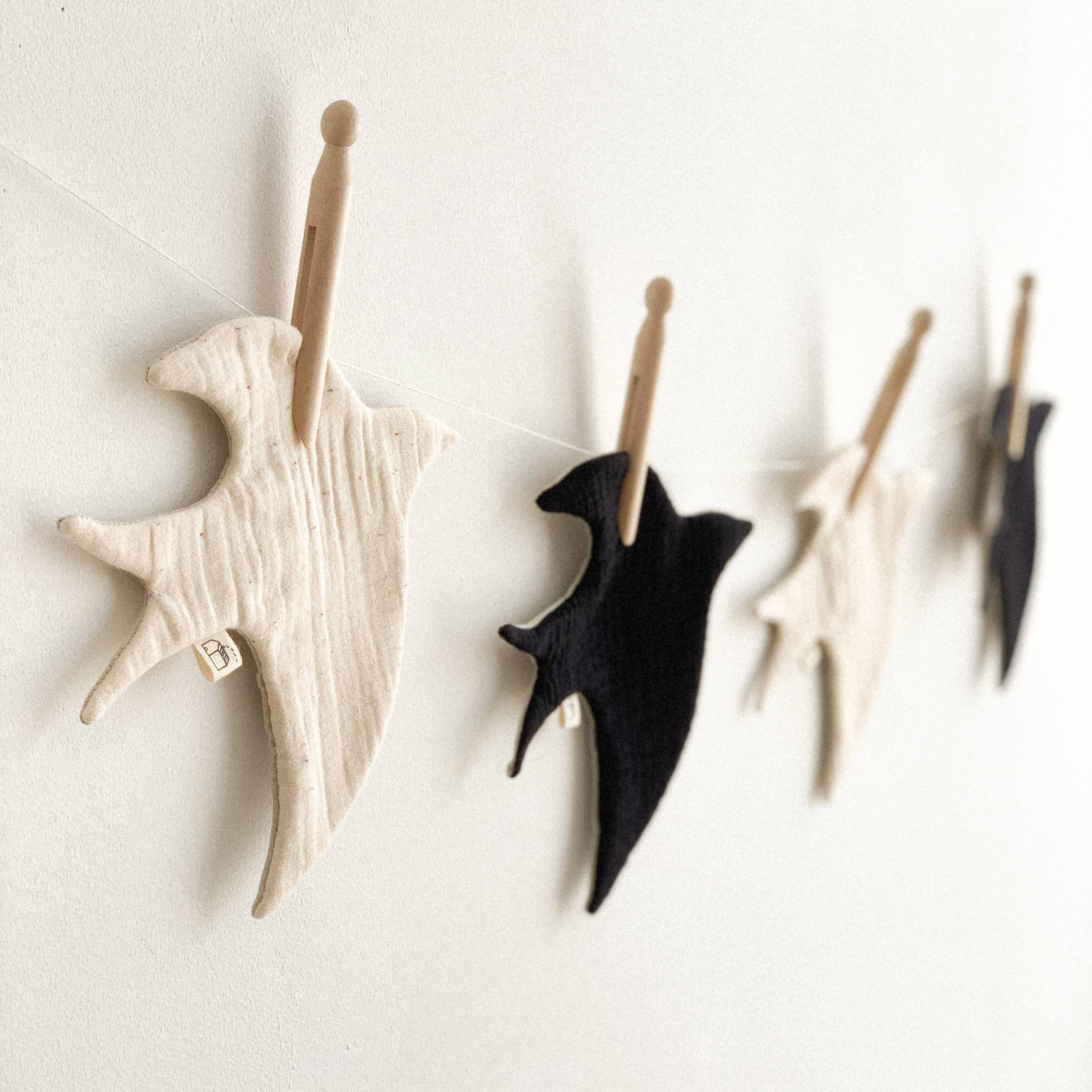 Monocrom - Wholesale Wall Decor - Kids & Baby - White wall swallow10