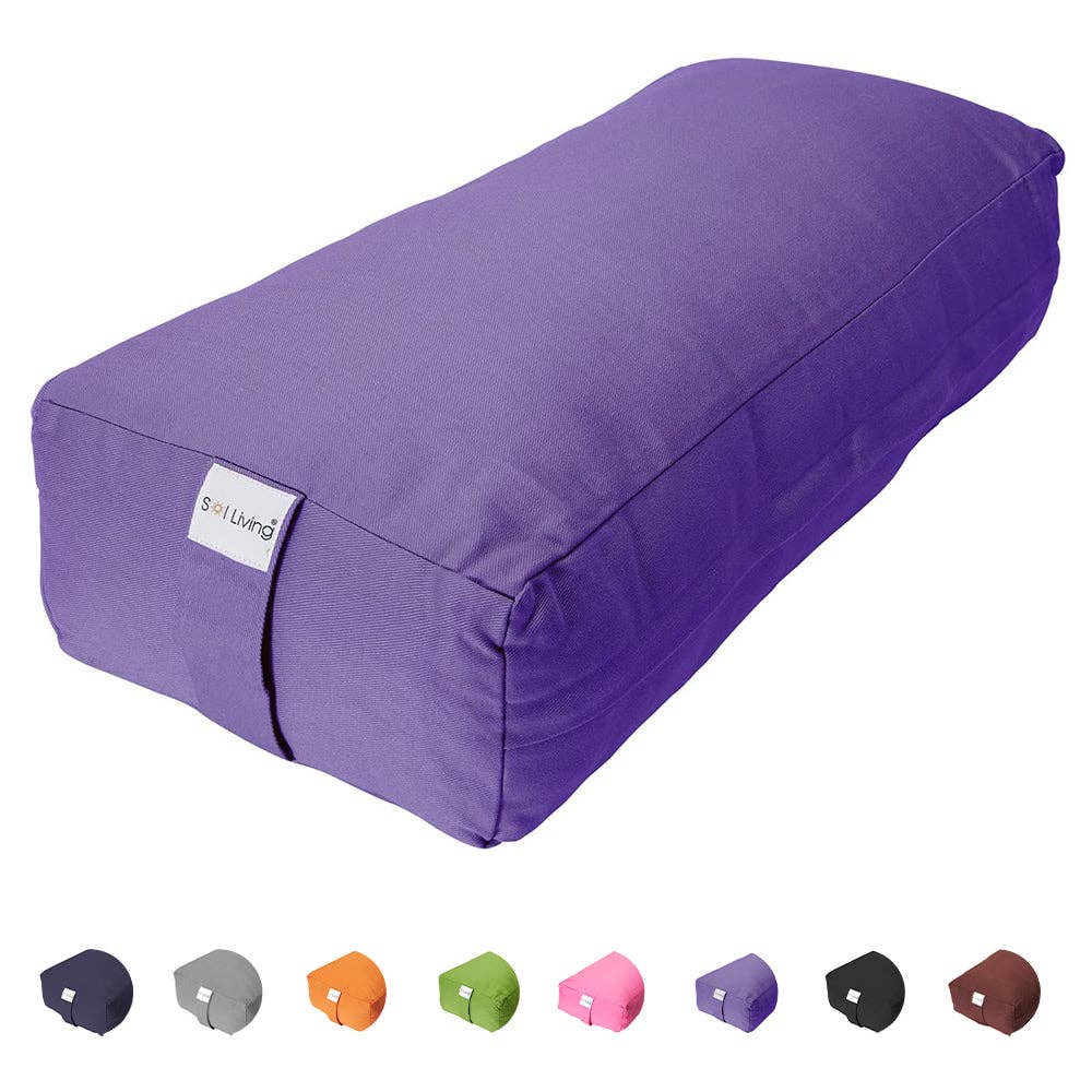 Sol Living - Wholesale Yoga Block/Bolster - Cotton Rectangular Yoga Bolster Cushion10