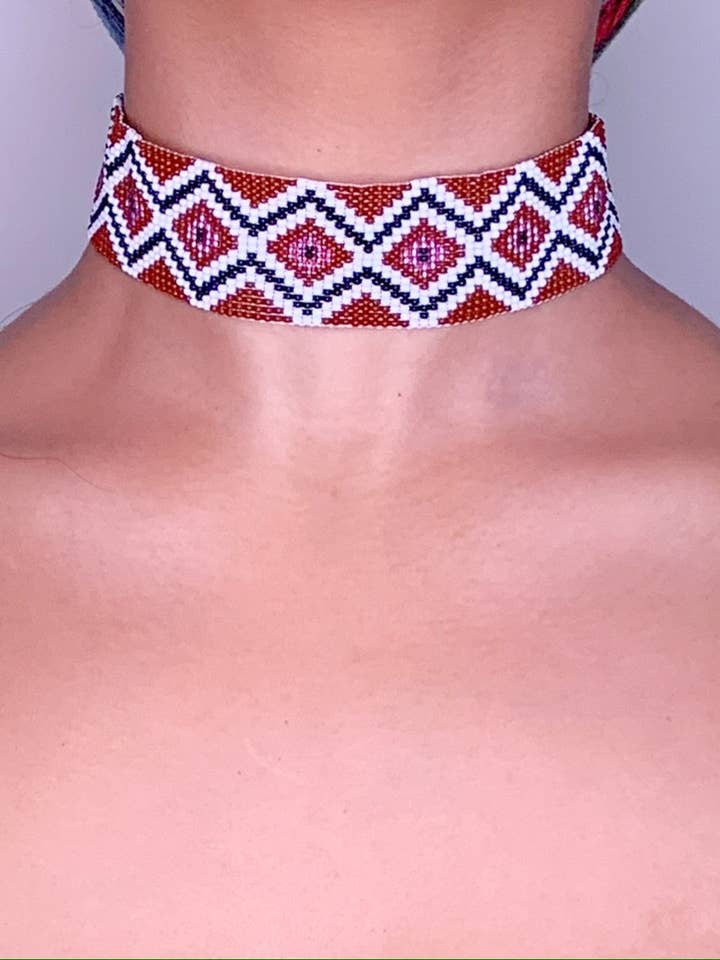 Frederica Embera-Halskette aus 100% Perlen für den Großhandel von Ciela Handmade