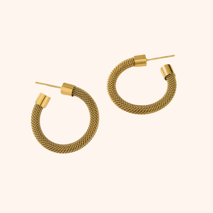 Gold Verge Hoops for wholesale on Faire
