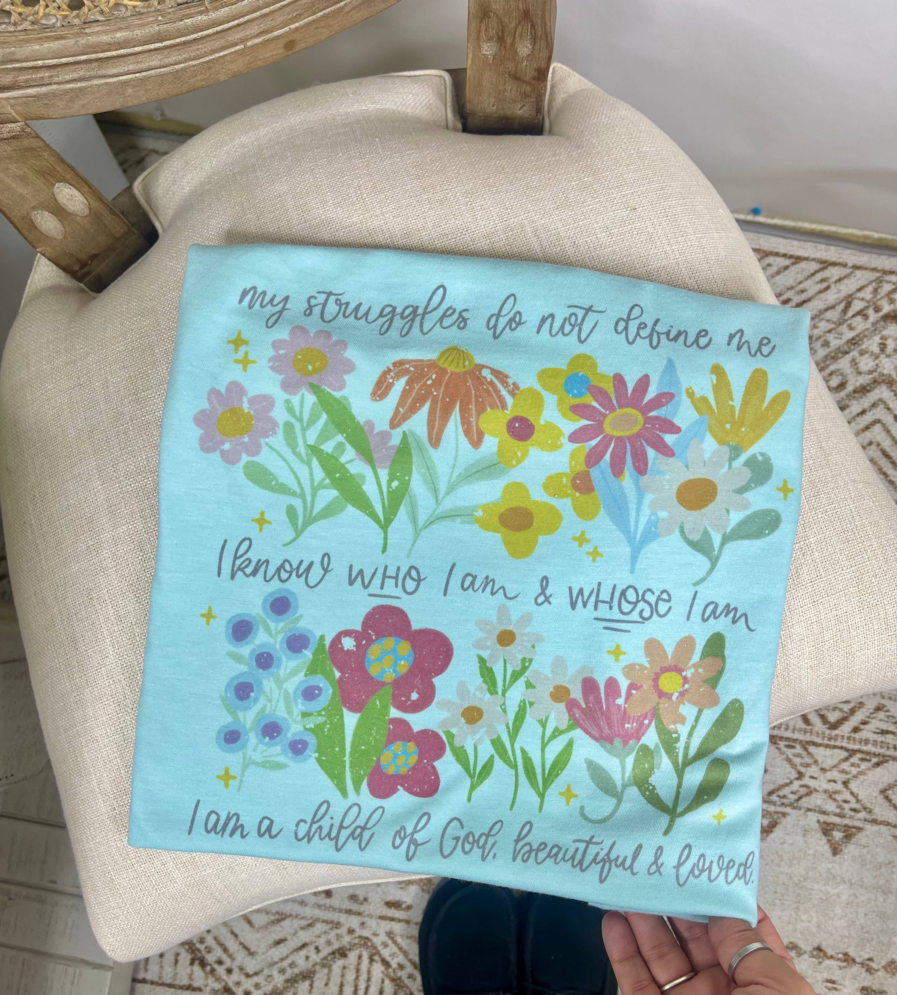 Tultex Bleu glacé Mes luttes (T-shirt en sublimation Tultex) en vente sur Faire