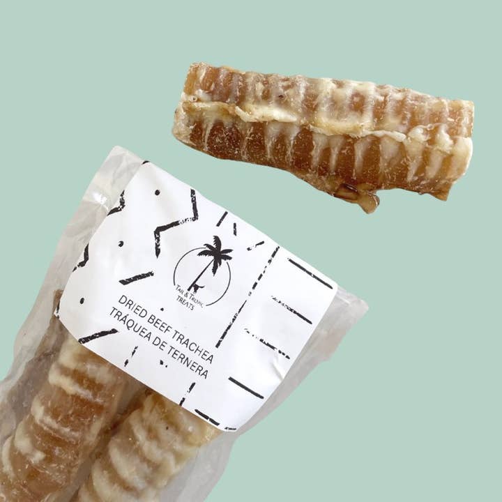 Tail and Tropic - Wholesale Pet Treats - Dog - PREORDER BEEF TRACHEA - dehydrated natural snack for dogs