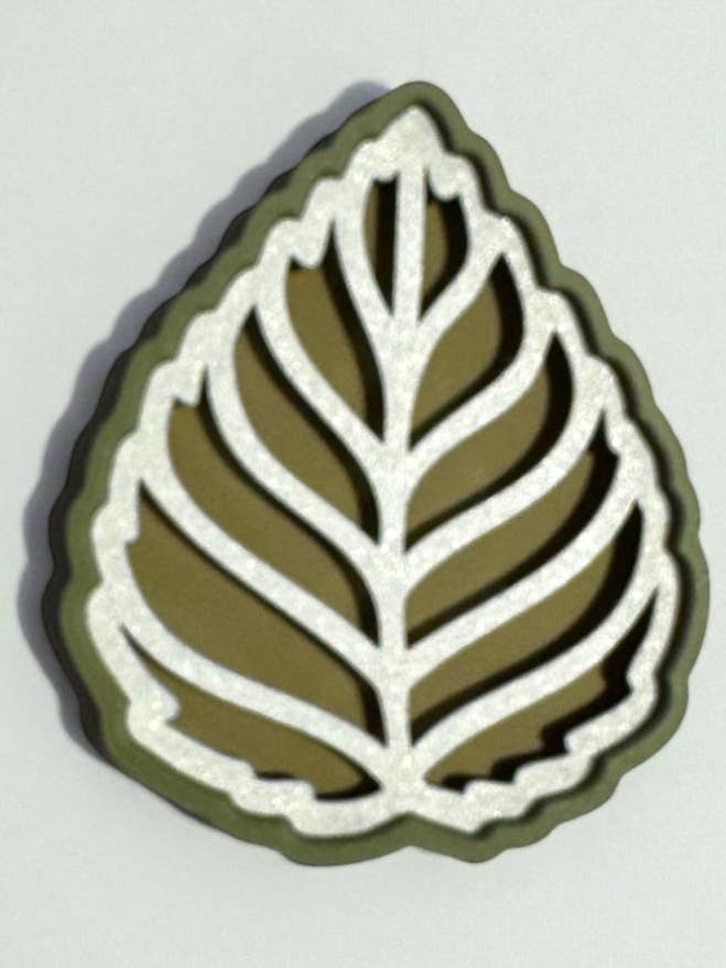 Ruffle Leaf Eco Soap Rest for wholesale by Maine Pottery Company