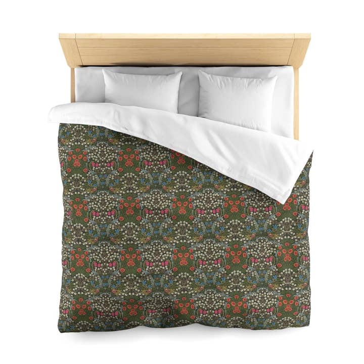 Capa de Edredão inspirada por William Morris - Coleção Blackthorn por atacado de Willy Morris Home Emporium