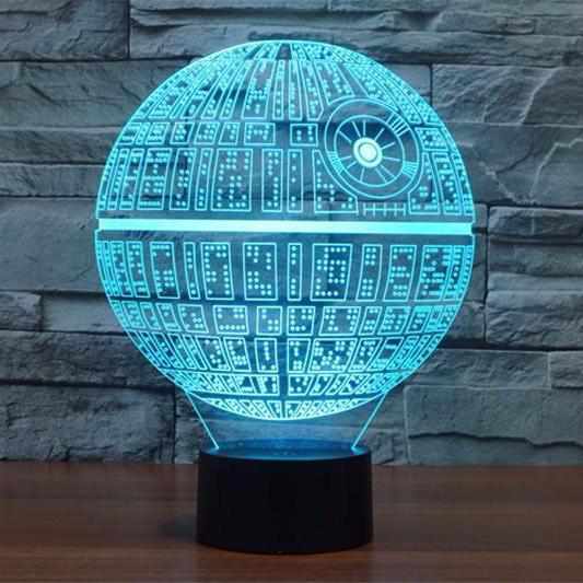 Banjeez - Wholesale Accent/Desk Lamp - Death Star 3D Illusion Lamp - Closeout Sale0