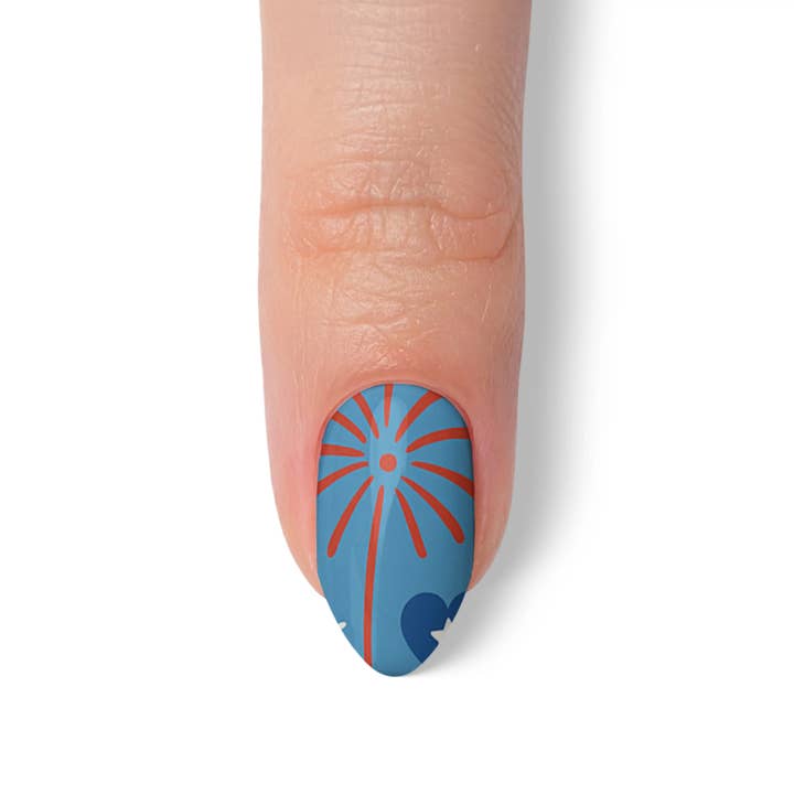 FYNE BODY - Wholesale Press-on/fake nails - Glitter Beam 4th of July Press-On Nails12