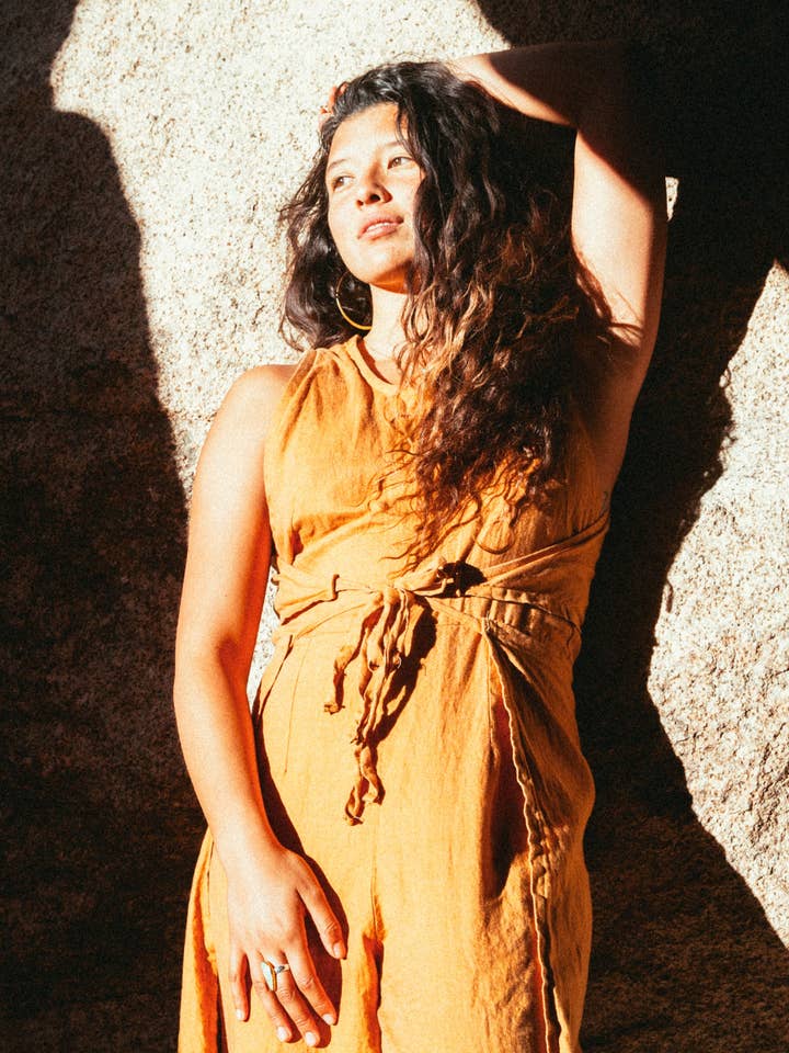 by kvp - Wholesale Romper - Women's - Paige Wrap Romper in Golden2