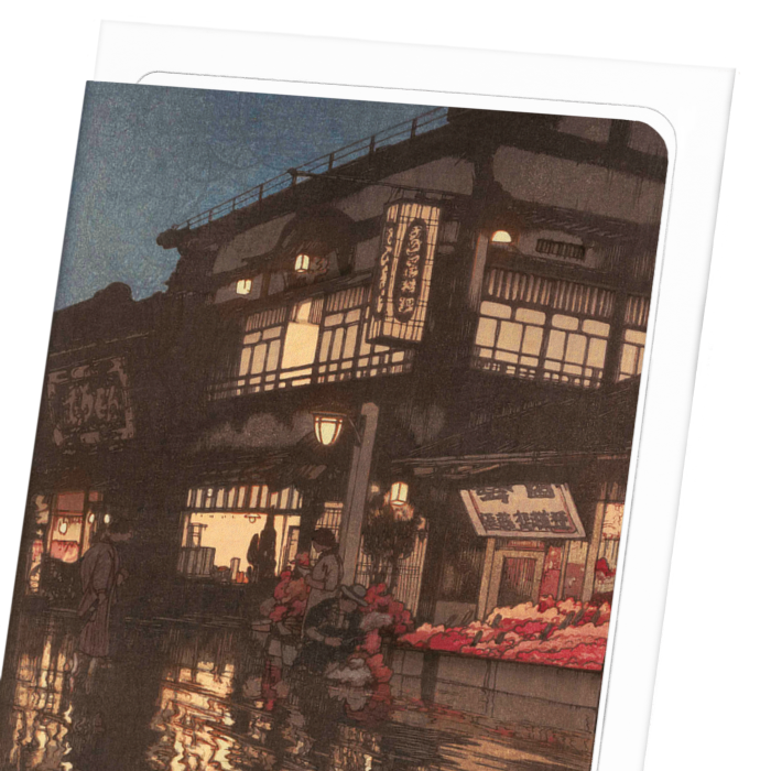 Ezen Trade – wholesale Everyday greeting card – KAGURAZAKA STREET (1929): Japanese Greeting Card2