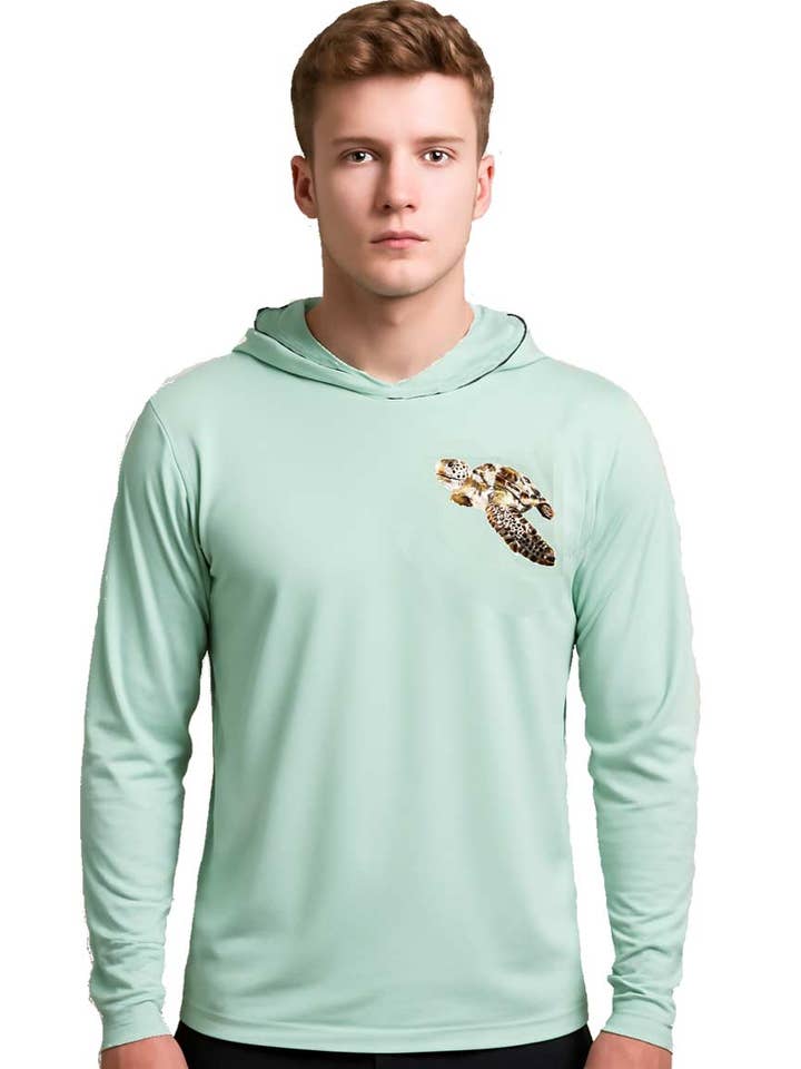 Men Performance Hoodie Top Turtle Graphic (Pack Of 12) - 7613709 for wholesale by Hemworld