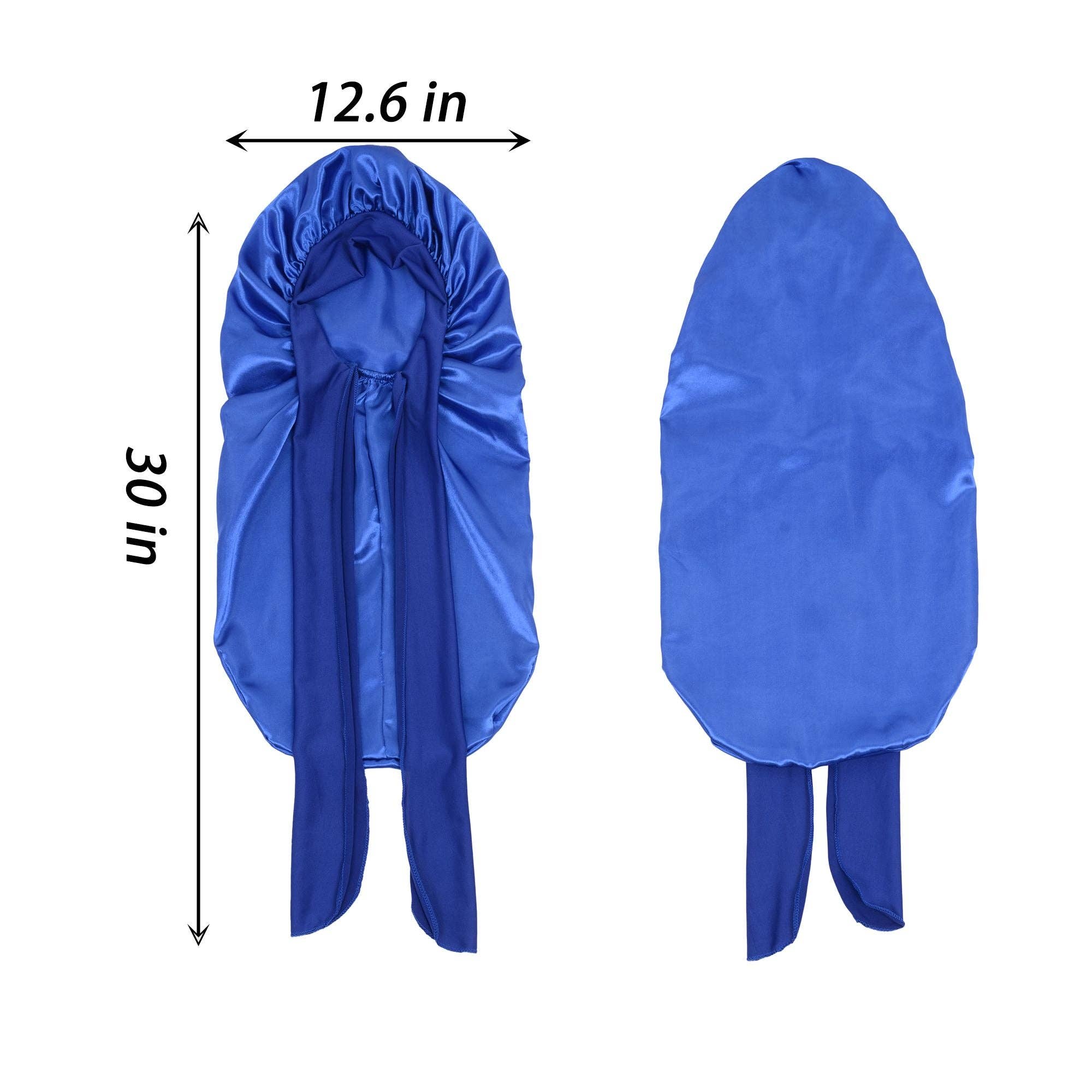 AK Brand - Wholesale Sleep Cap / Bonnet - Women's - Satin Long Bonnet Sleep Cap with Stretch Turban Band34