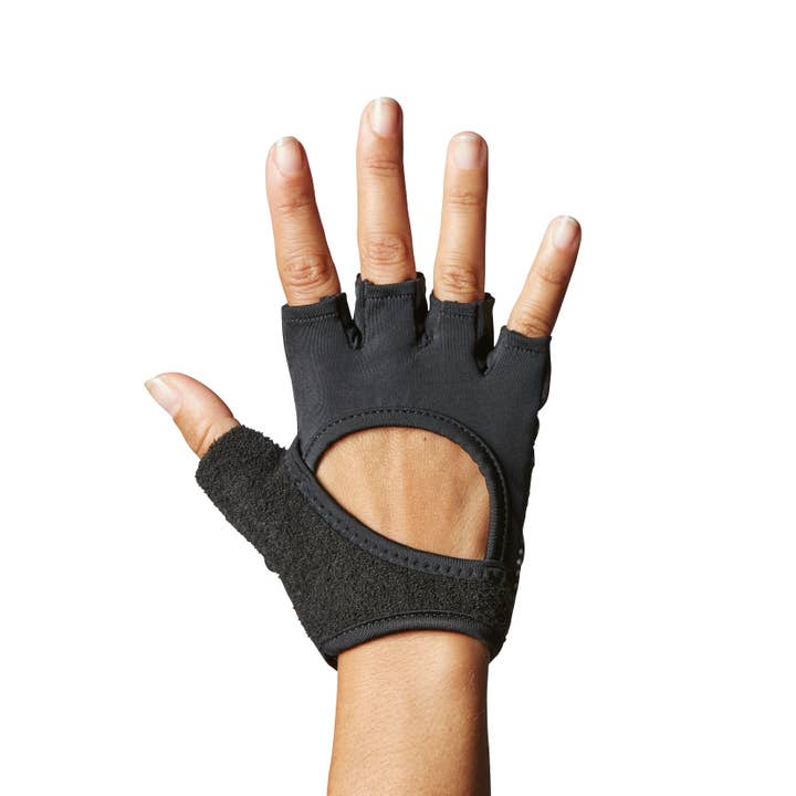Tavi - Wholesale Gloves - Women's - Half Finger Grip Gloves Ebony1