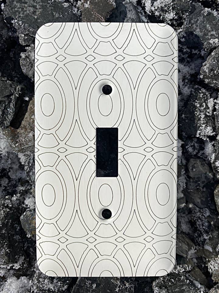 Switch Plate - Coins for wholesale by Dawn Lombard - Glass & Metal