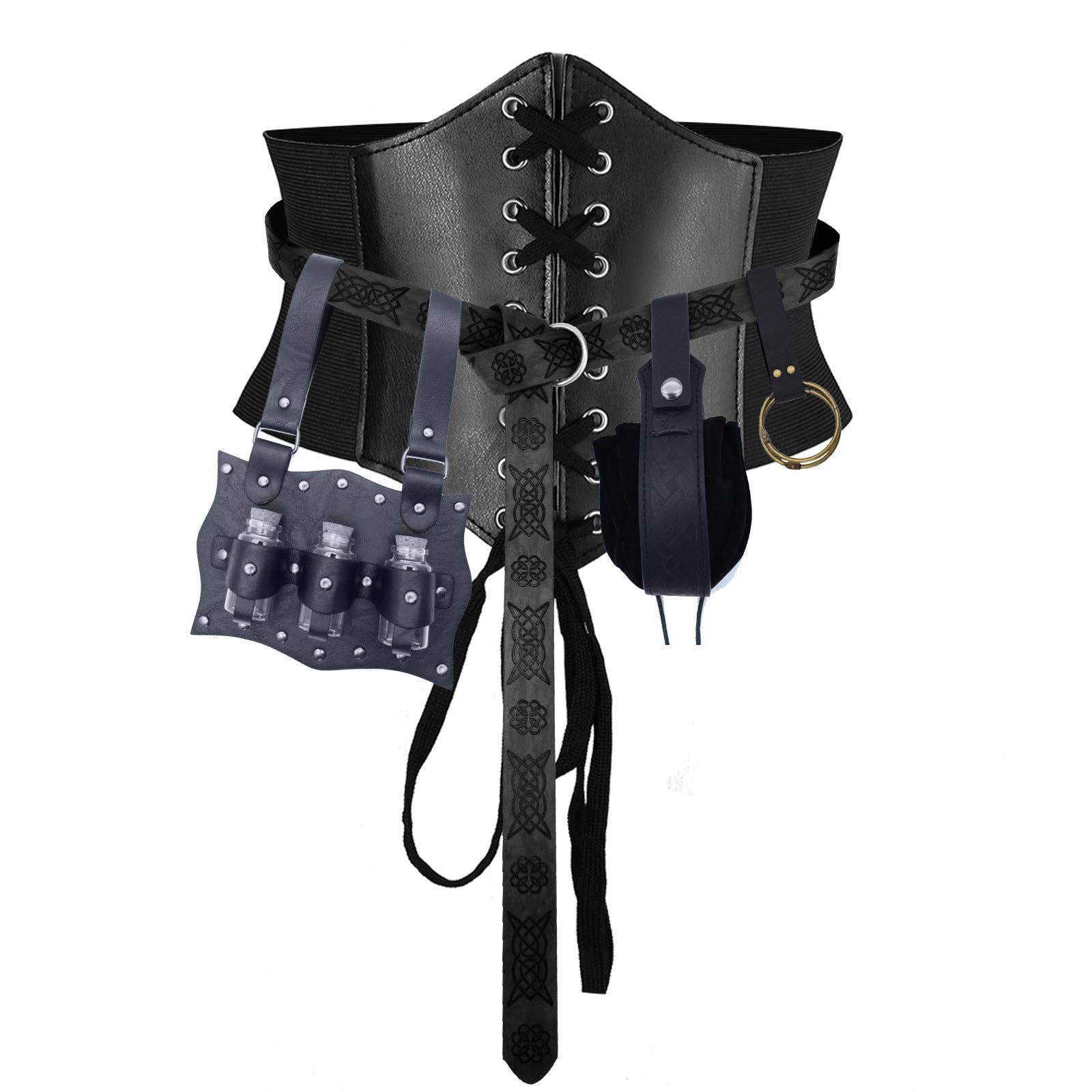 SALINA TRADING INC – Großhandel Kostüm – Damen – Mittelalterliches Trankflaschen-Kostümset für Halloween0