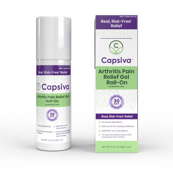 Arthritis Pain Relief Gel - Roll-On - (3 fl oz.) for wholesale by Capsiva