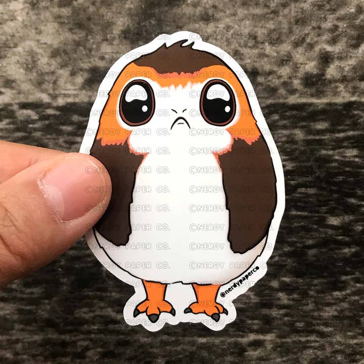 CUTE AVIAN - Hand Drawn Waterproof Vinyl Sticker for wholesale by NERDY PAPER CO.
