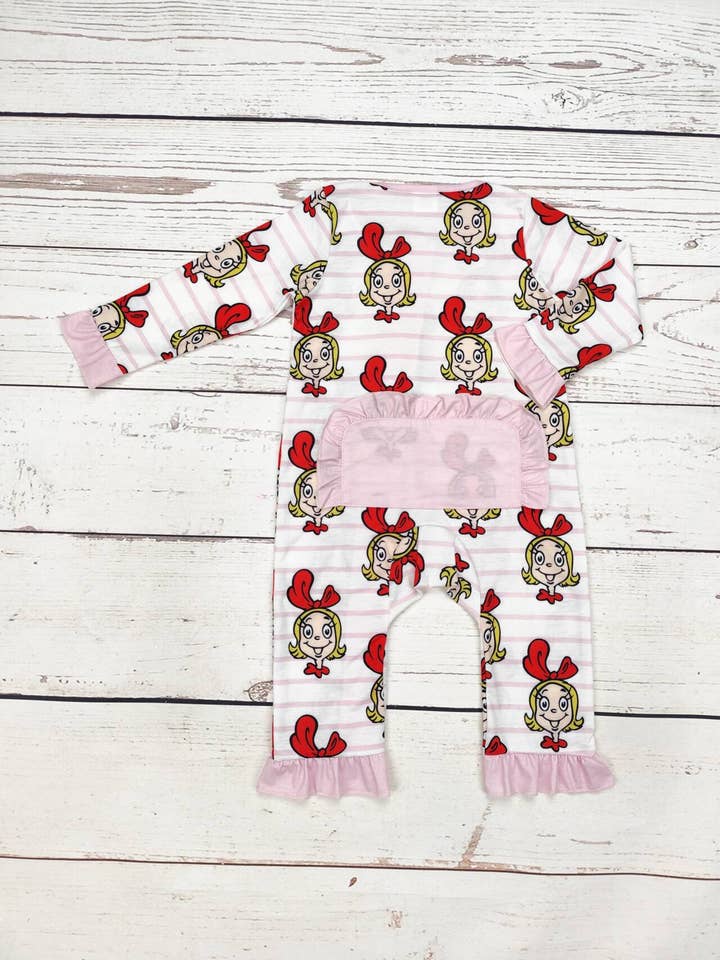 sassy kids palace - Wholesale Sleepsuit - Baby - Girls Character Christmas Zip Sleeper