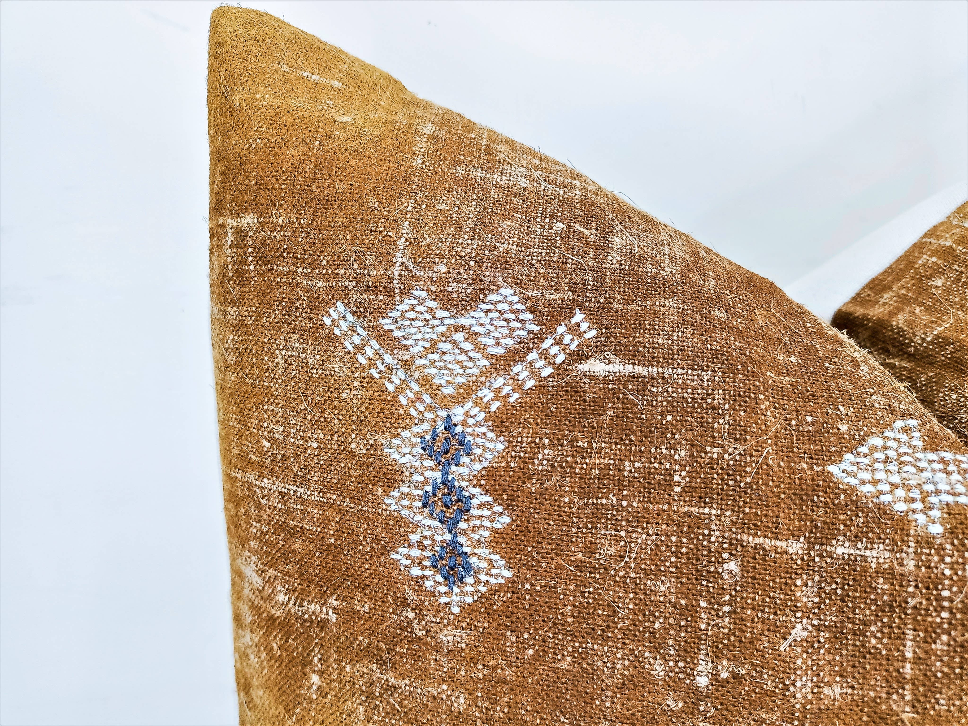 Eyda Homes - Wholesale Throw Pillow Cover - Boho Embroidered Linen Pillow Cover 20X20 Inches5