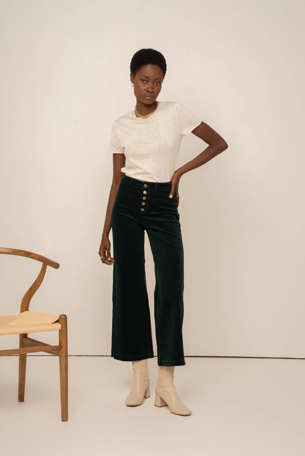 Oraije Paris - Wholesale Pants - Women's - Valentina velvet wide pants13