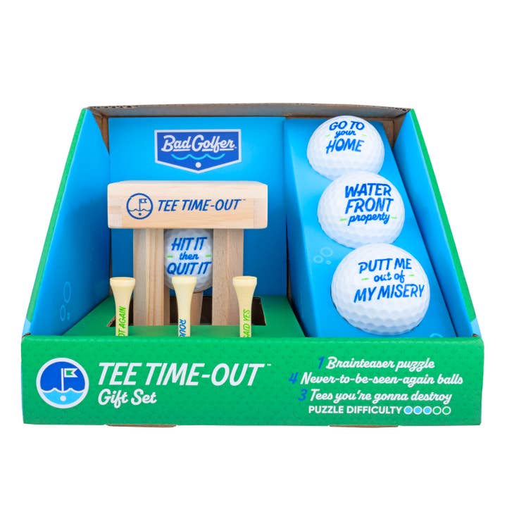 Project Genius – Engroshandel Spøg og skæmt-gave/gaveartikel – Dårlig Golfspiller Gavesæt4