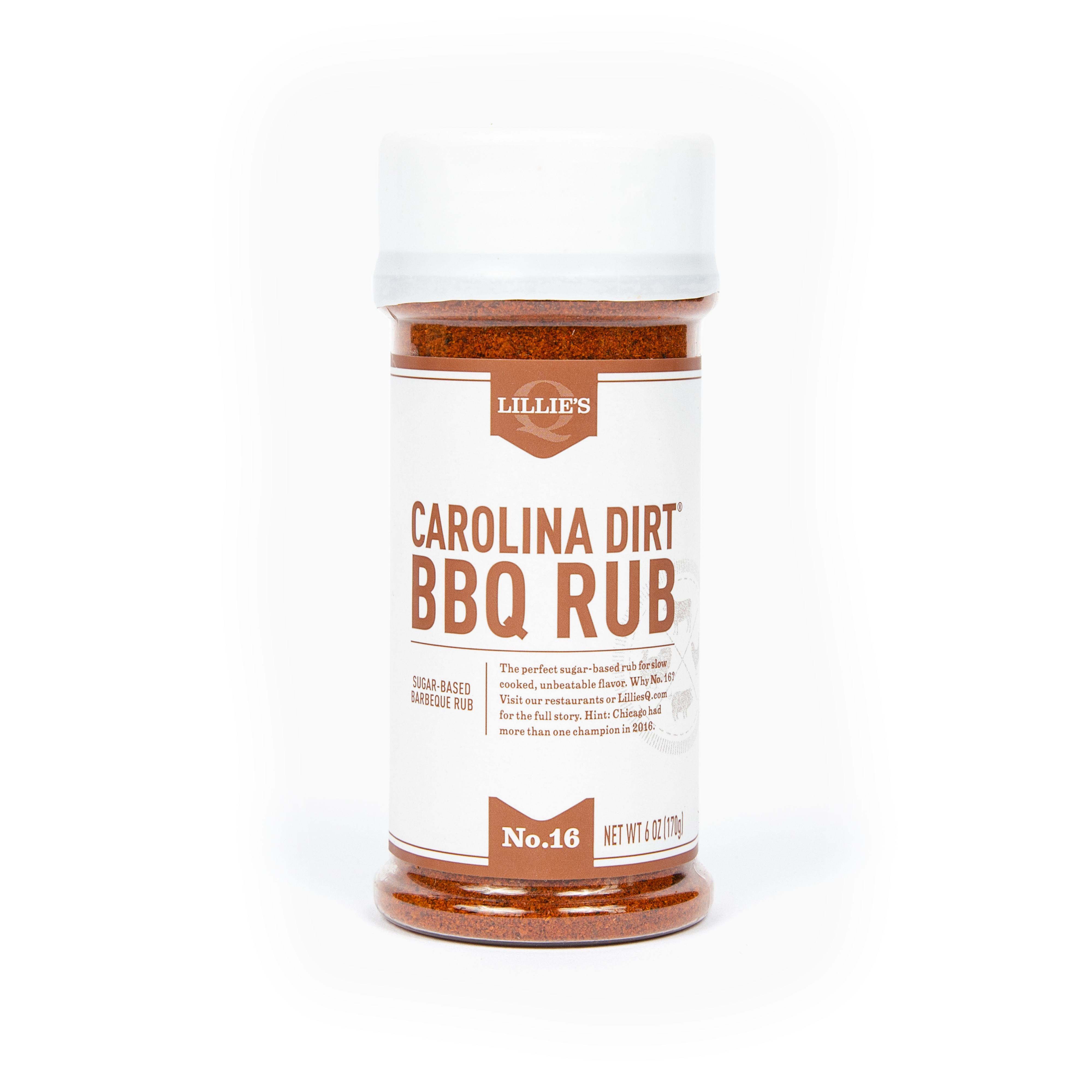 Lillie's Q - Wholesale Rub - Carolina Dirt BBQ Rub, (Case 6 units / 6 oz)1