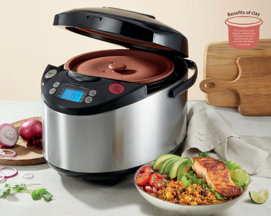 VitaClay - Wholesale Kitchen Appliance - VITACLAY 7-IN-1 SMART ORGANIC MULTI-COOKER VM7900 - A RICE COOKER, A SLOW COOKER, A DIGITAL STEAMER, PLUS A BONUS YOGURT MAKER2